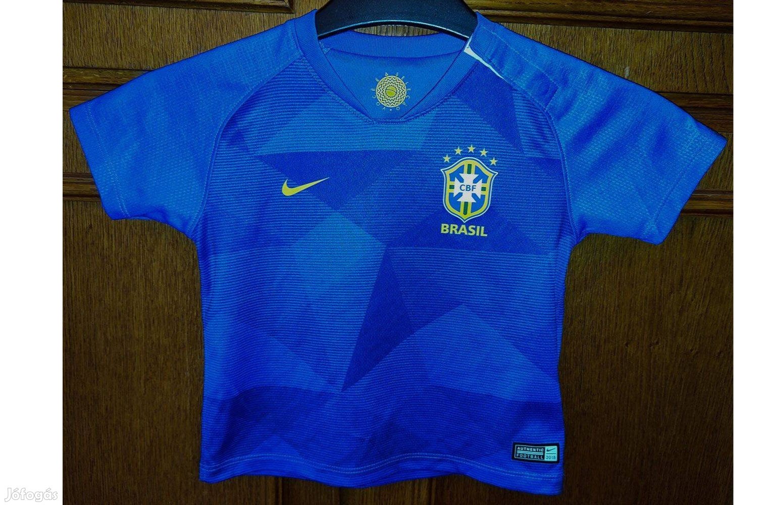 Brazil válogatott 2018-as kék eredeti Nike baby mez (80-85)