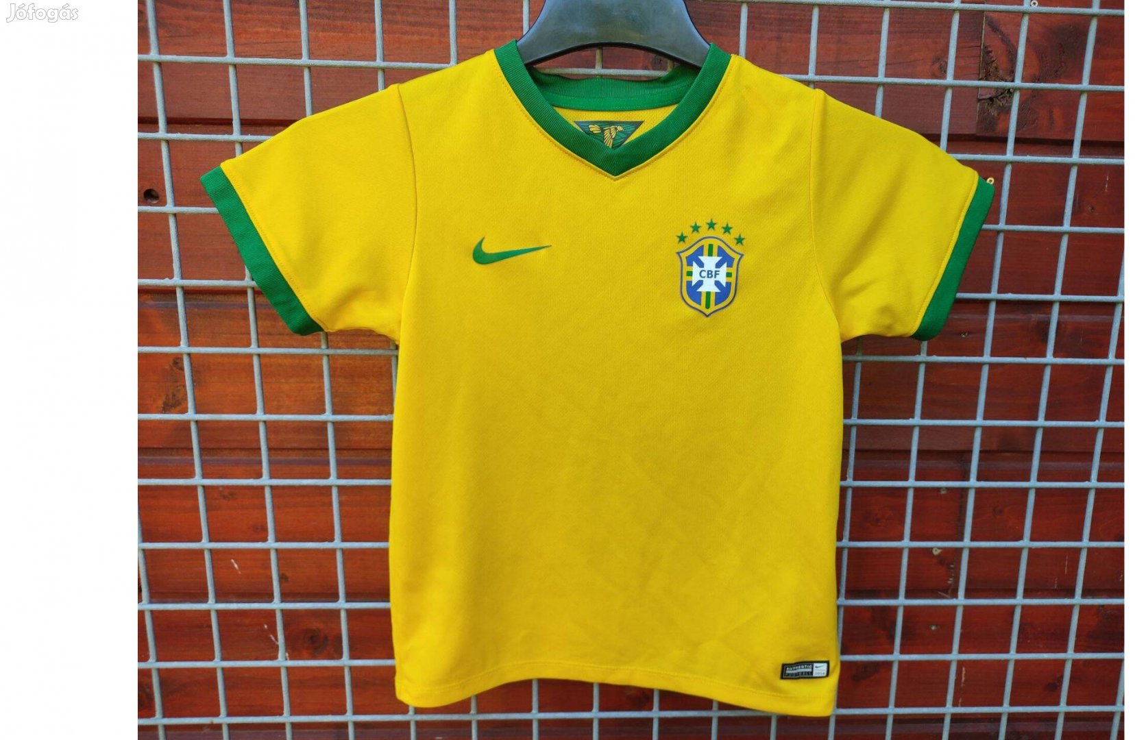 Brazil válogatott eredeti Nike 2014-es sárga gyerek mez (110-116)