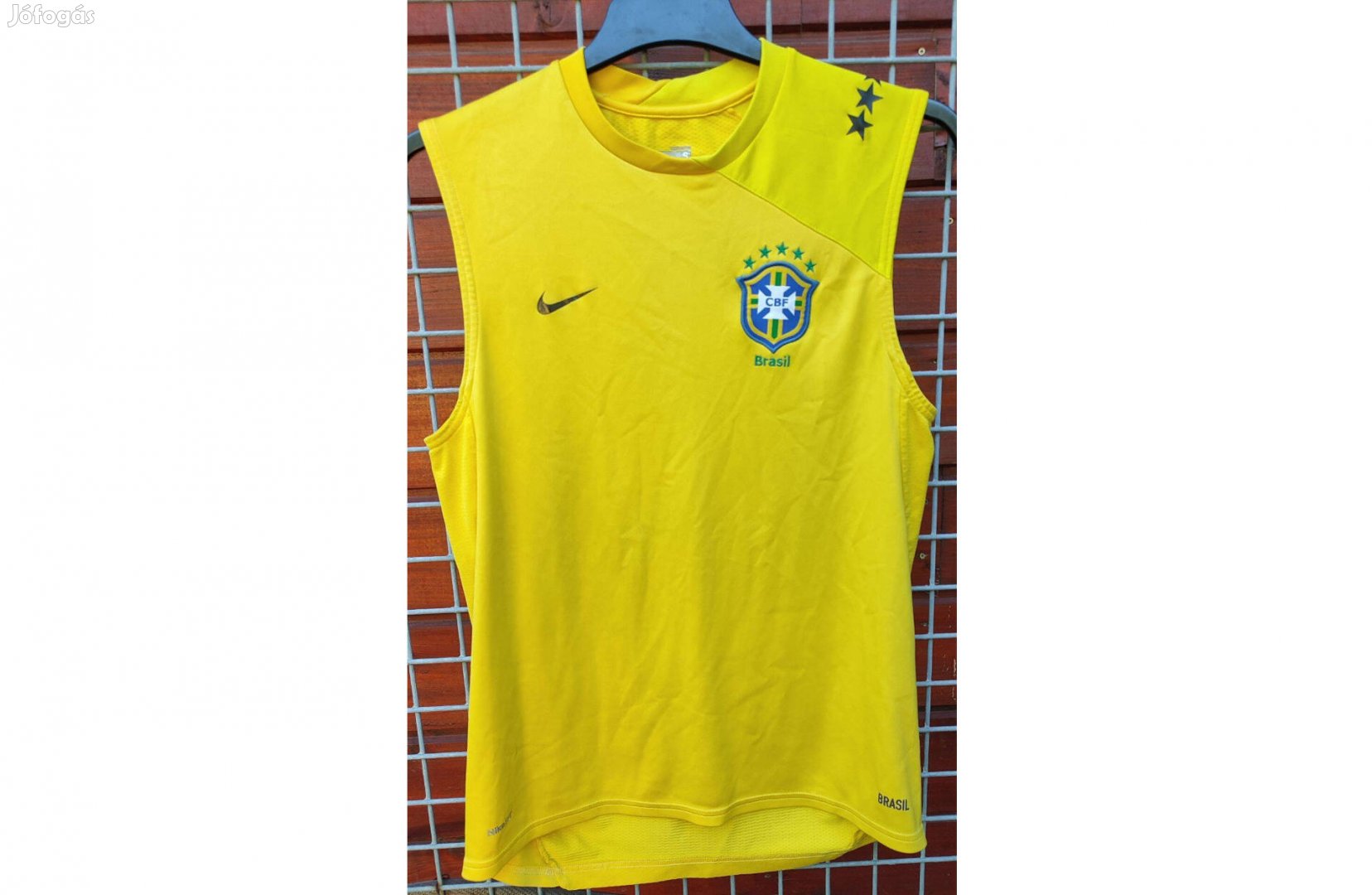 Brazil válogatott eredeti Nike sárga ujjatlan S-es