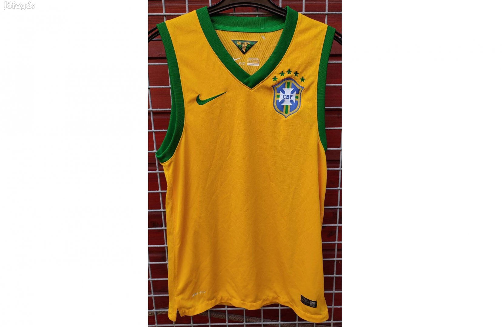 Brazil válogatott sárga eredeti adidas VB 2014 ujjatlan (S)