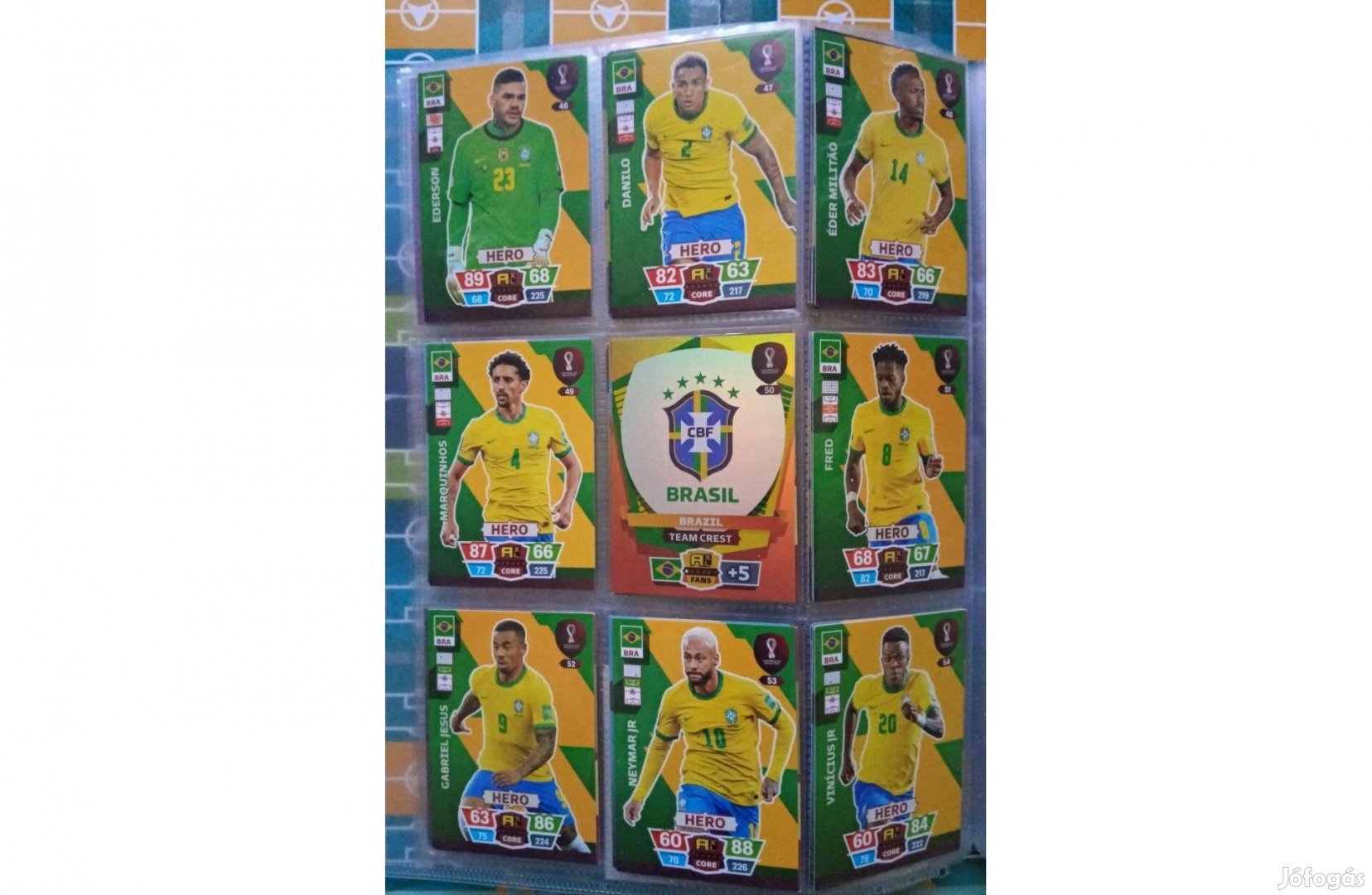 Brazília Teljes sor Fifa World Cup 2022 Qatar kártya