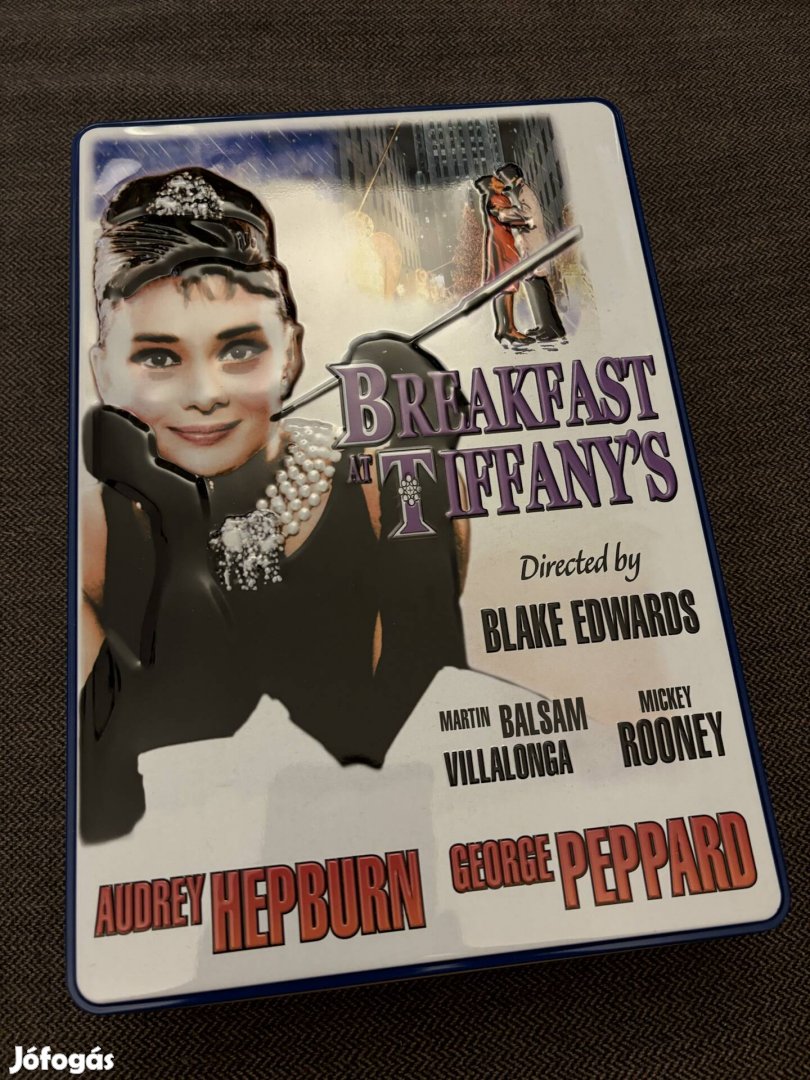 Breakfast at Tiffany's fémdoboz Audrey Hepburn