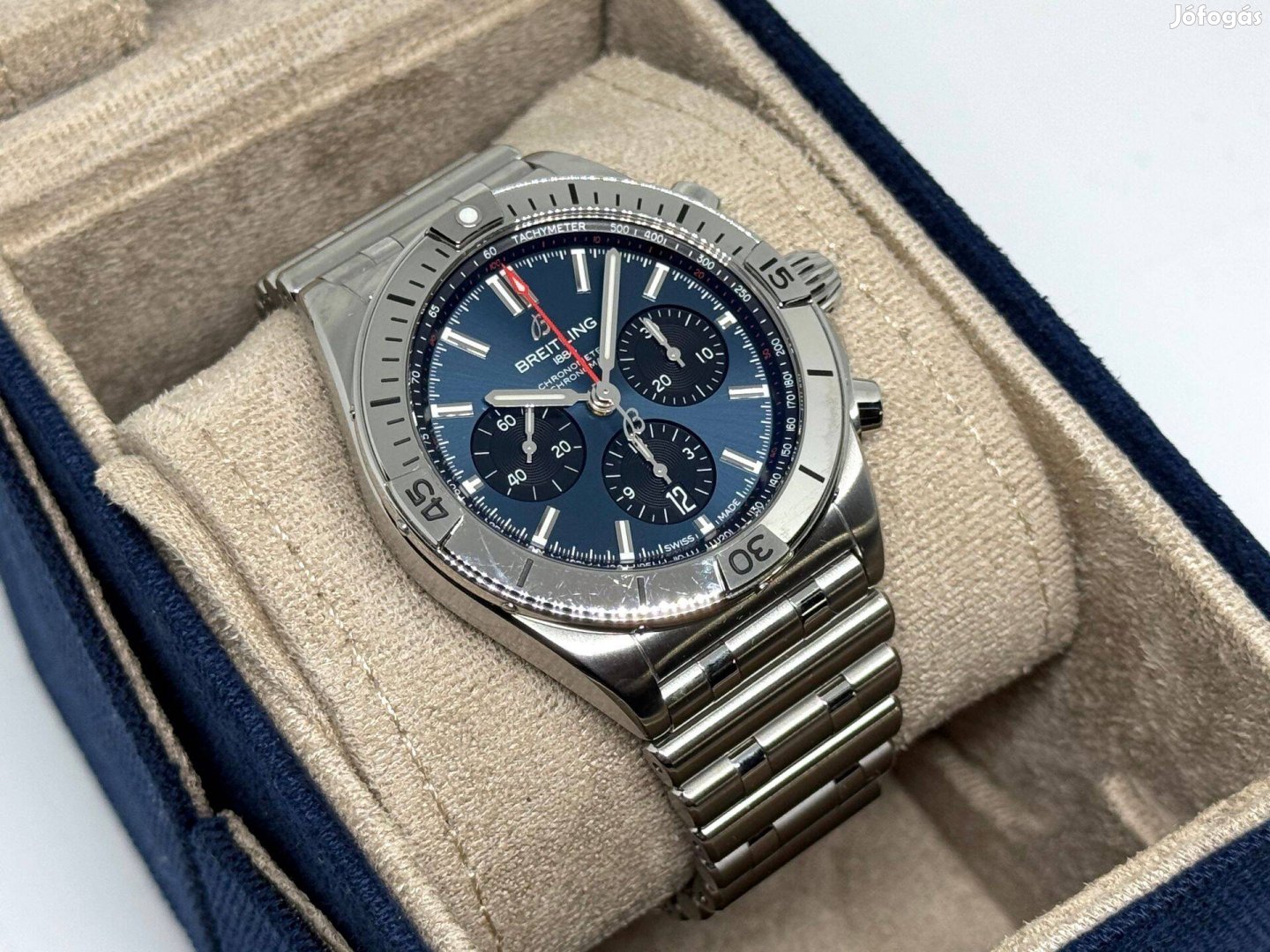 Breitling Chronomat B01 42 kék-fekete szinte új garanciális Lgsw