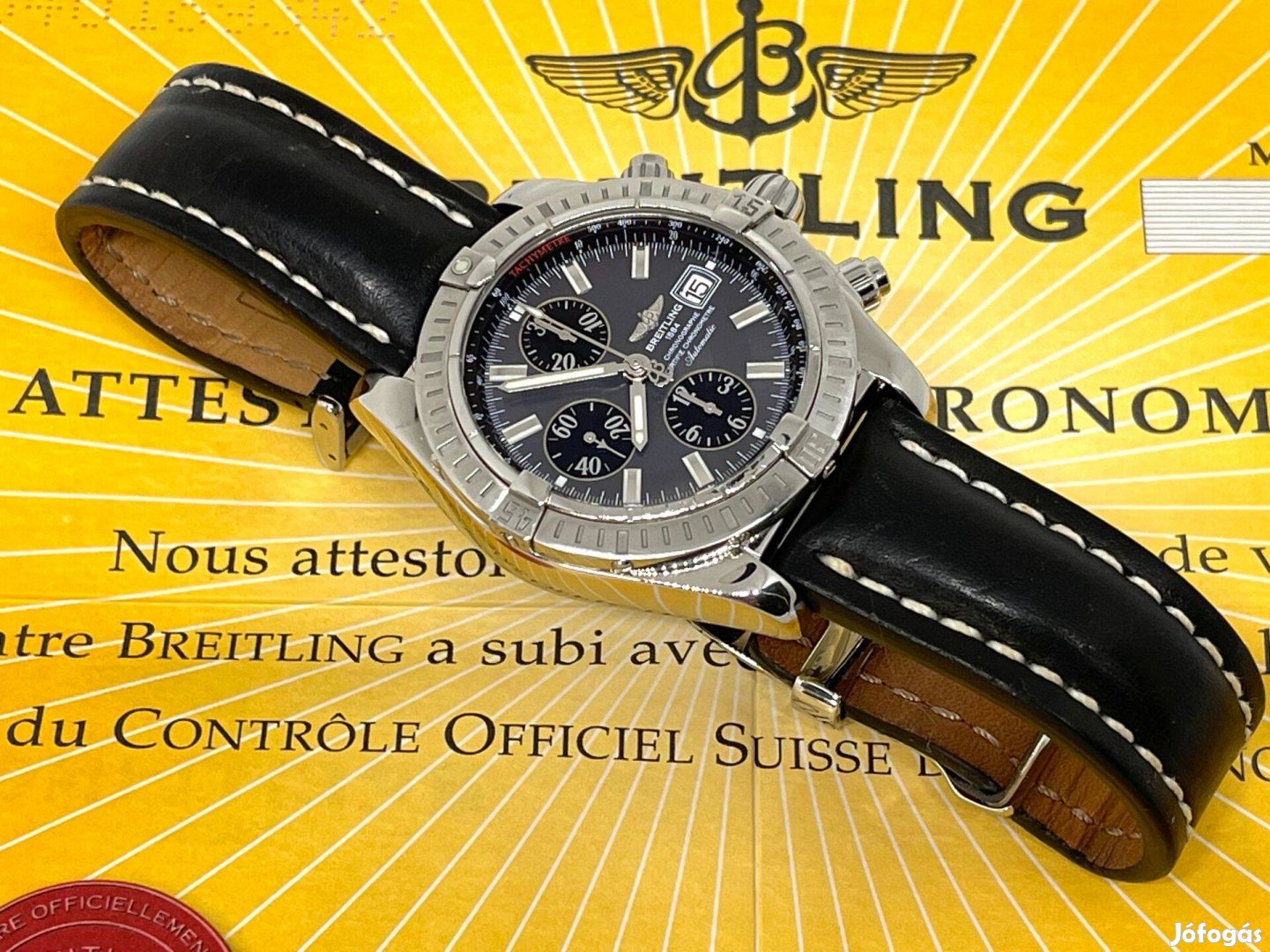 Breitling Chronomat Evolution szürke-fekete szervizelve 44 Lgsw