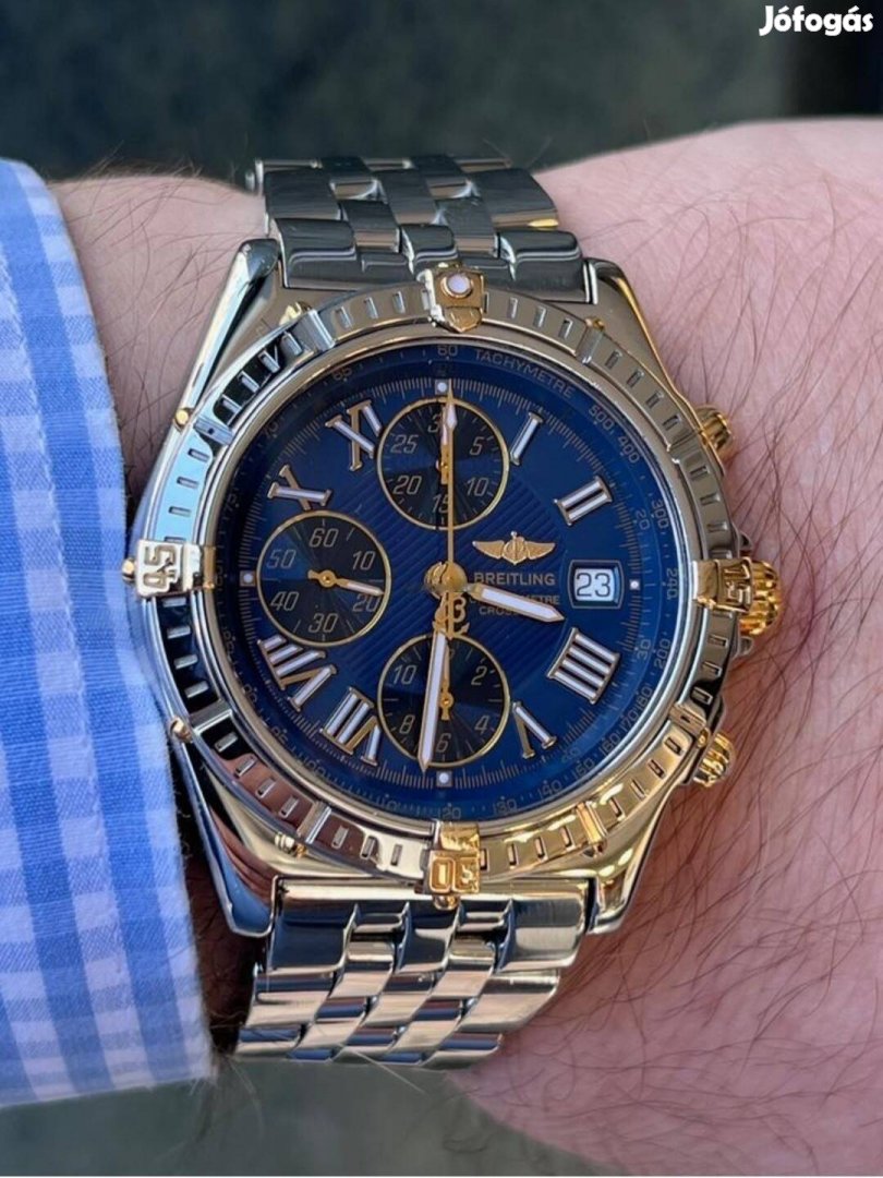 Breitling crosswind 43 mm arany acél hibátlan !