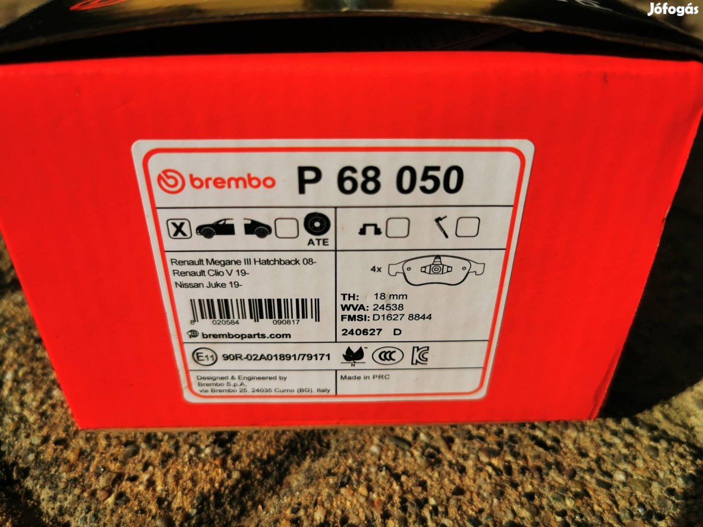 Brembo fékbetét - Renault Clio / Nissan Juke