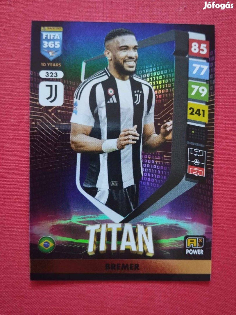 Bremer (Juventus) FIFA 365 2025 Power Titan focis kártya