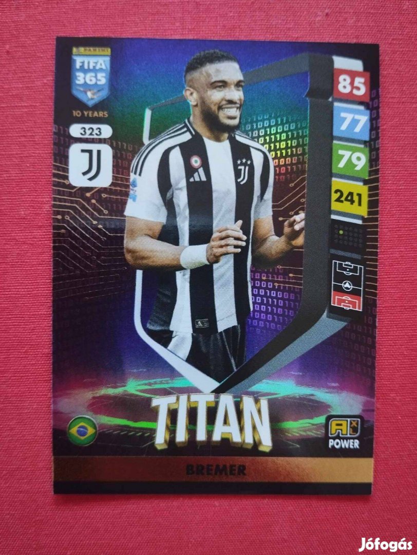 Bremer (Juventus) FIFA 365 2025 Power Titan focis kártya