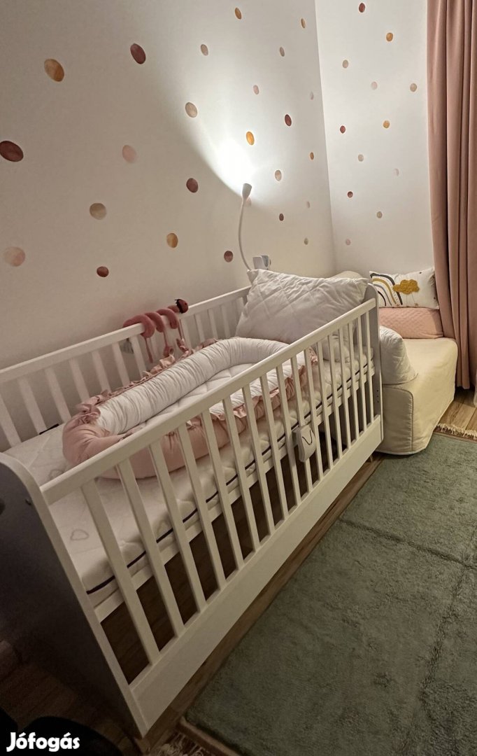 Brendon Lux Fehér Kiságy 140x70