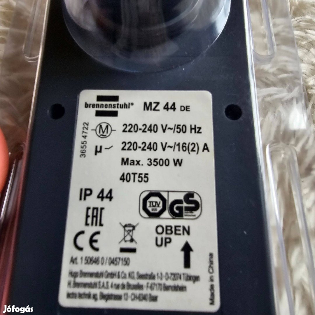 Brennenstuhl 1506460 Mechanikus időzítő MZ 44 EN IP44 új