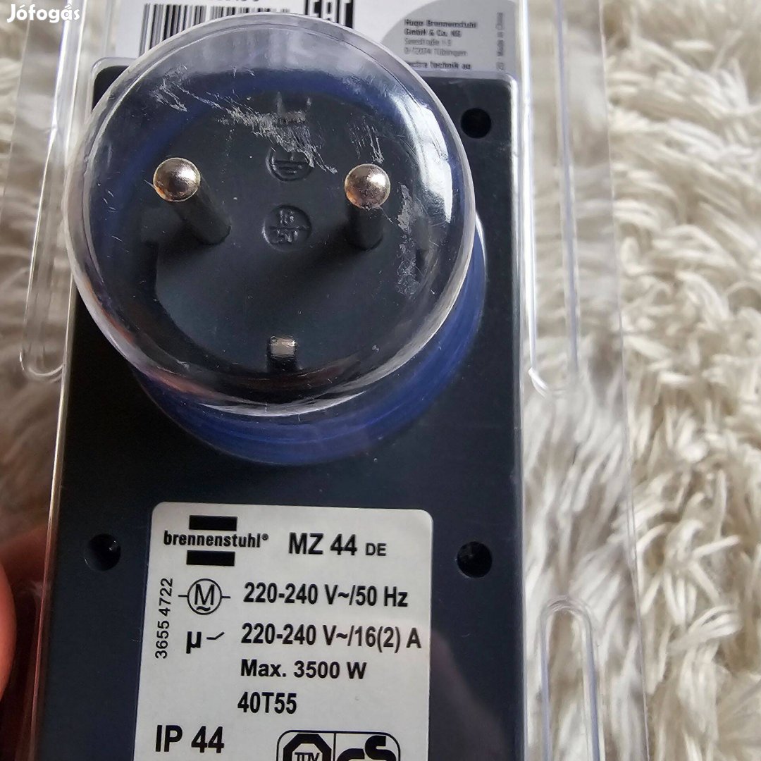 Brennenstuhl 1506460 Mechanikus időzítő MZ 44 EN IP44 új