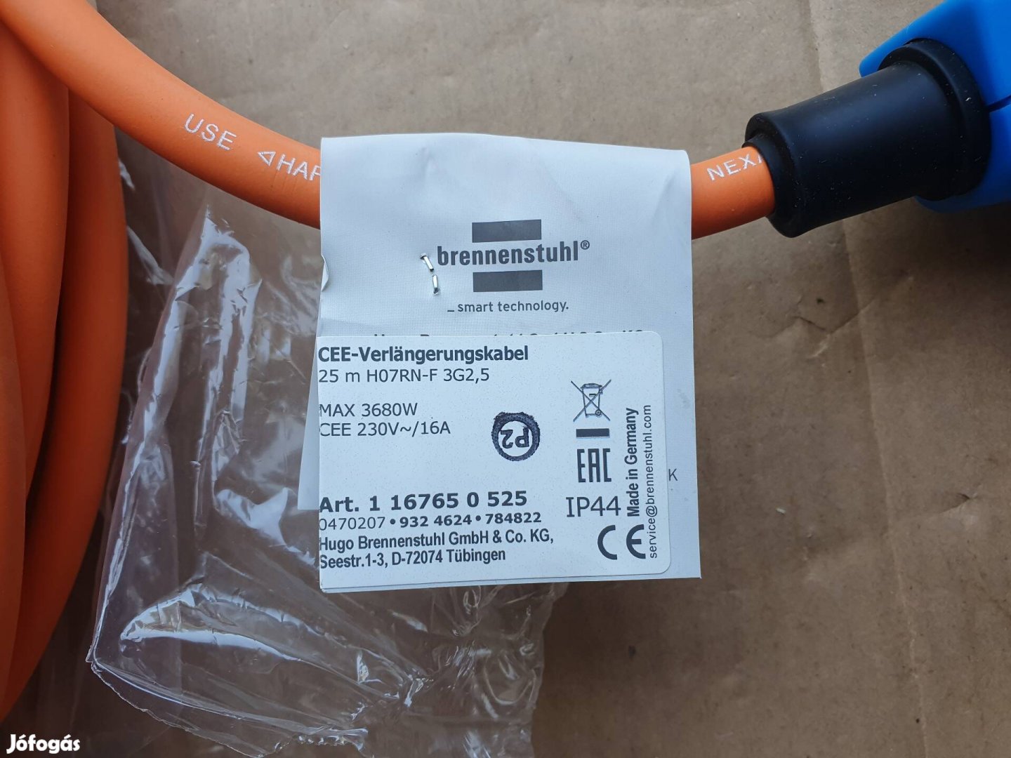 Brennenstuhl  230V Kemping CEE hosszabbító kábel 25m 
