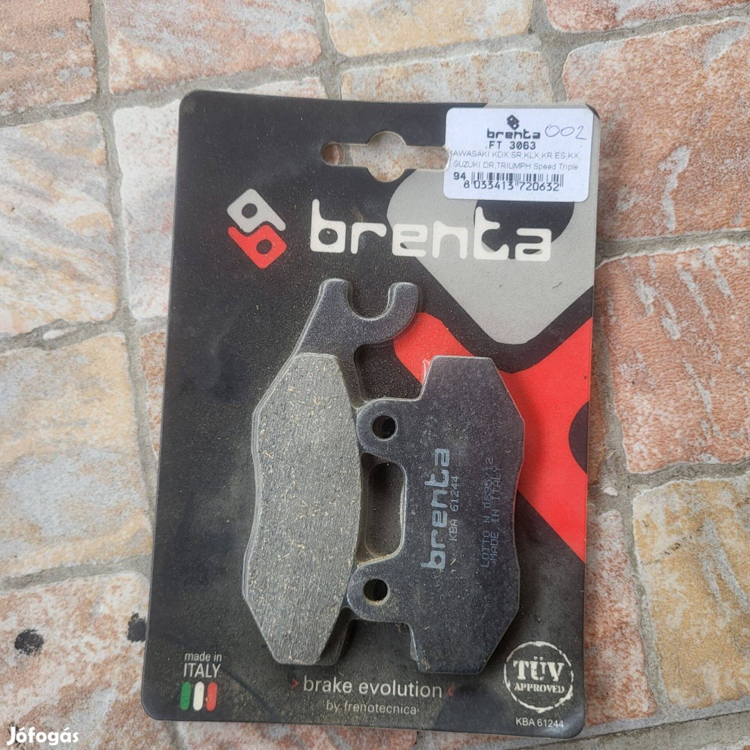 Brenta 002 motorkerékpár fékbetét