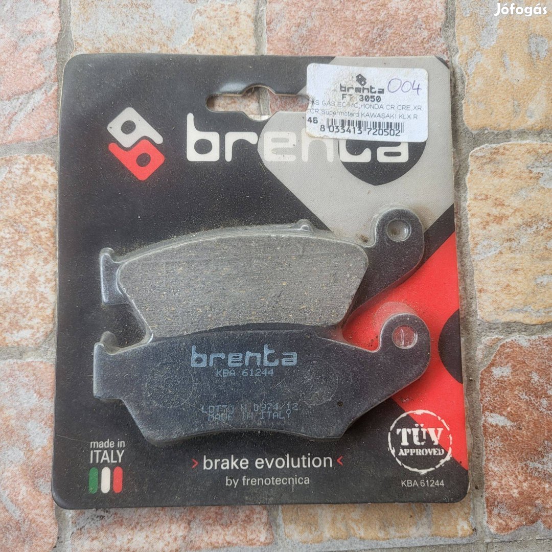 Brenta 004 motorkerékpár fékbetét