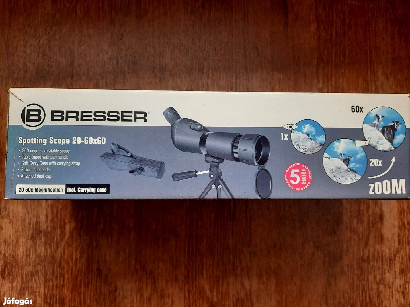 Bresser Spotting Scope 20x60x60, távcső tripoddal