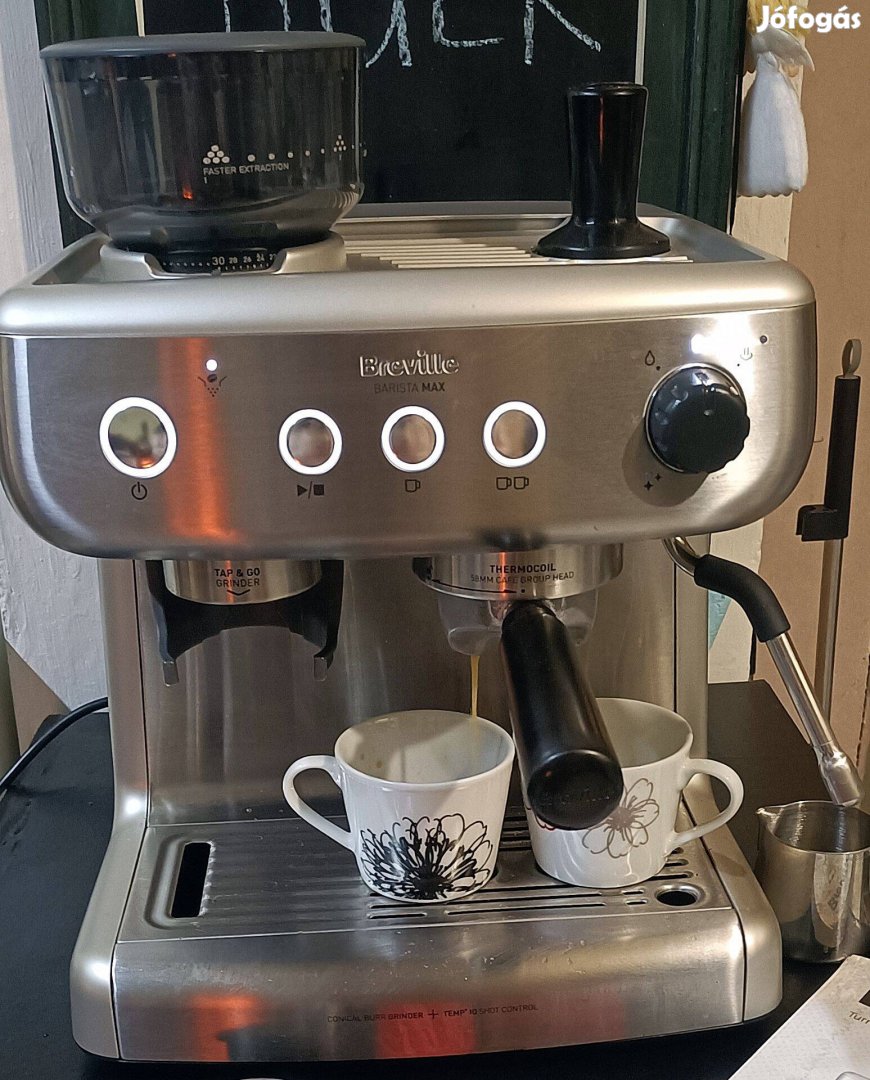 Breville Barista Max VCF126X /Darálós Kávéföző/Tökéletes működéssel