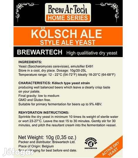 Brewartech Kölsch Ale sörélesztő 10g  (2278)