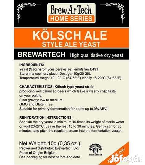 Brewartech Kölsch Ale sörélesztő 10g  (2278)