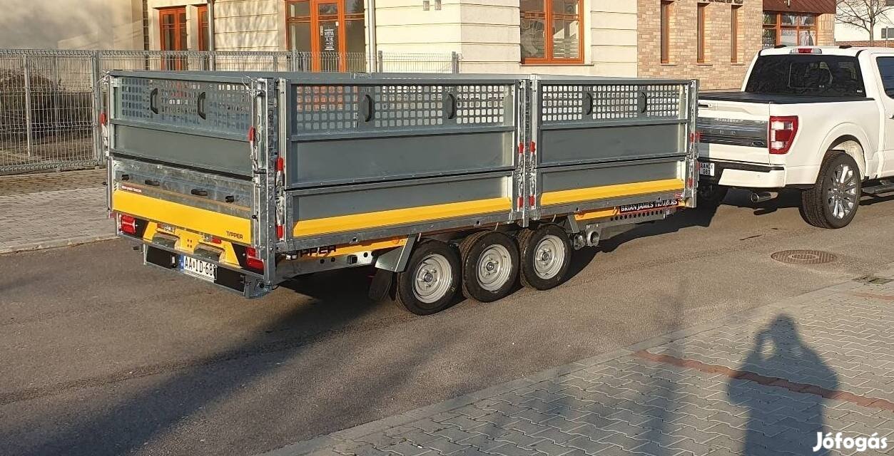 Brian James Cargo Tipper trailer billenő platós utánfutó billencs 