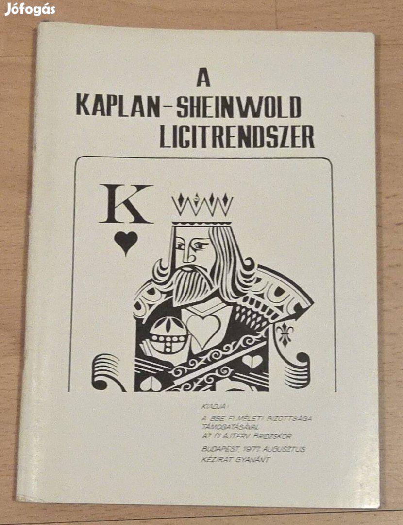 Bridge - Kaplan- Sheinwold licitrendszer