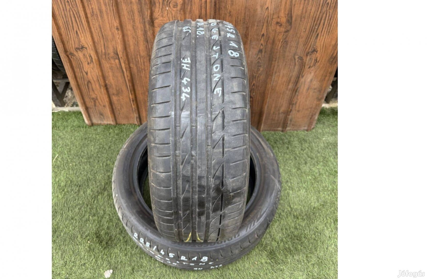 Bridgestone 225/45 R18 6,5mm 2018-as nyári gumiabroncs 2db #434