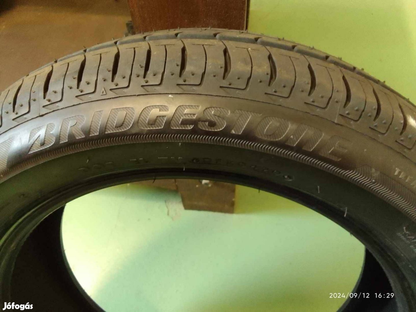 Bridgestone, sosem használt, 185/55/R16 nyári gumiabroncs set