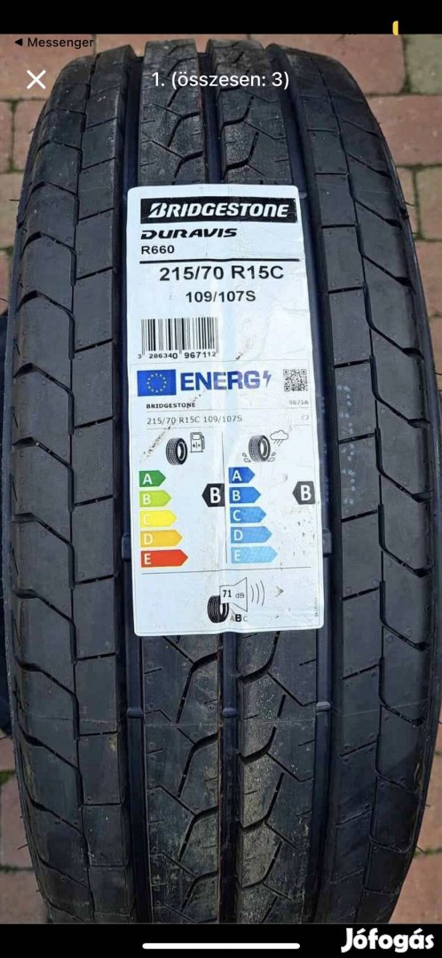 Bridgestone duravis 215 70r15c nyári gumi 