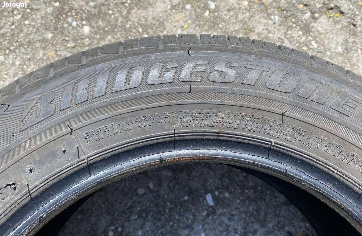 Bridgestone nyári gumik eladók 85 %-os profilmélyéggel