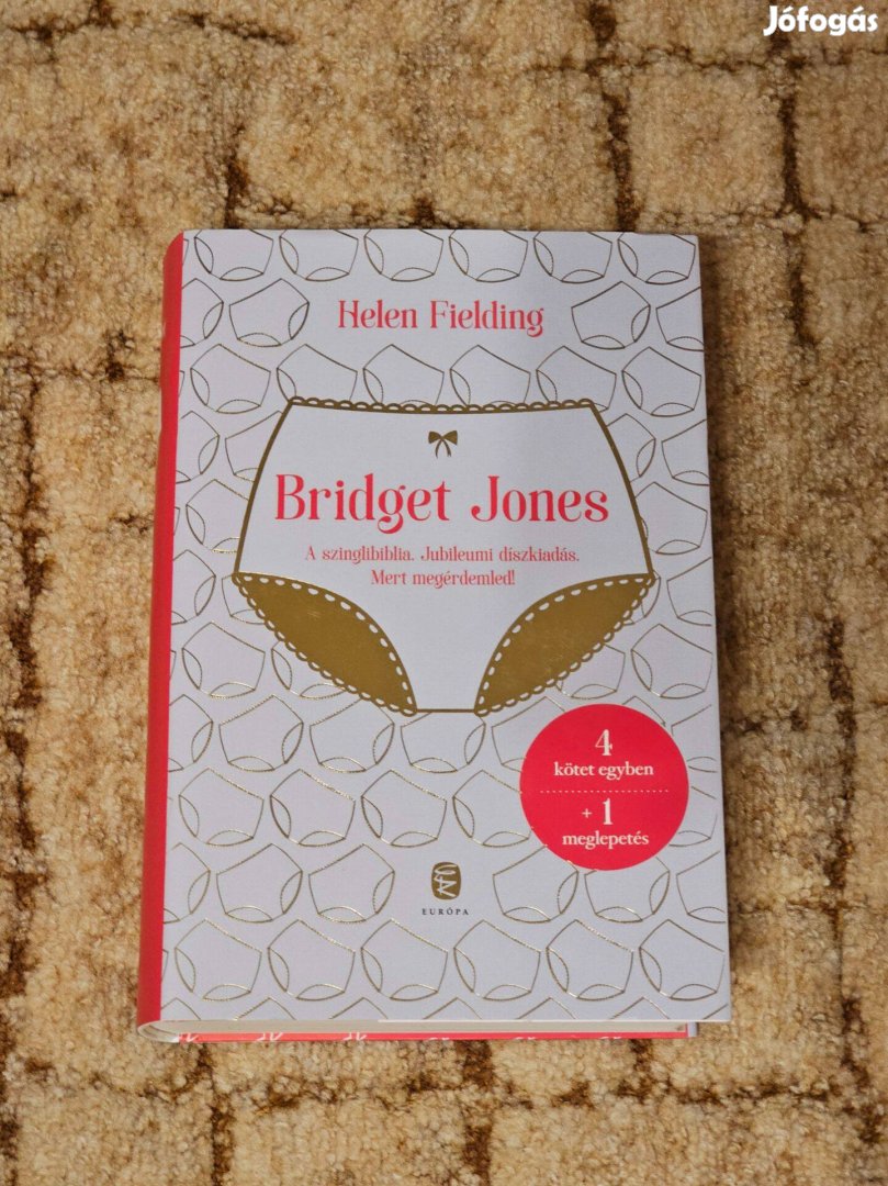 Bridget Jones kemény borítós 4 kötet egyben