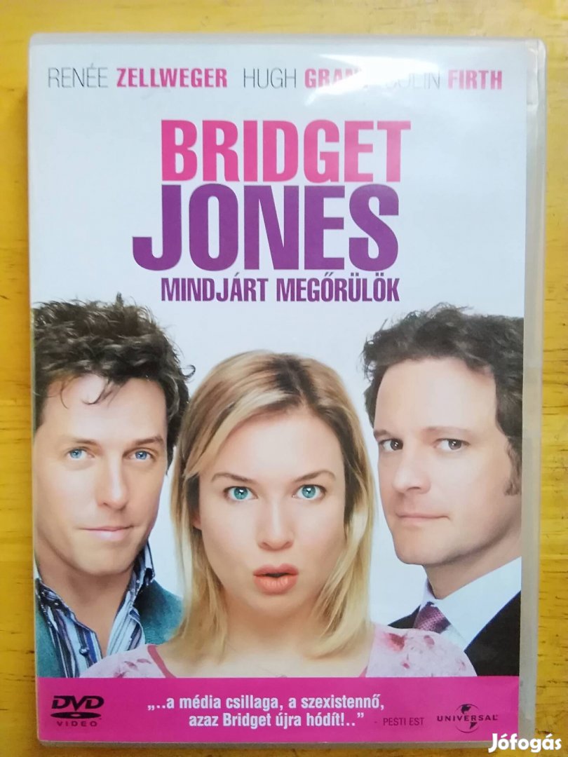 Bridget Jones mindjárt megőrülök újszerű dvd Renée Zellweger