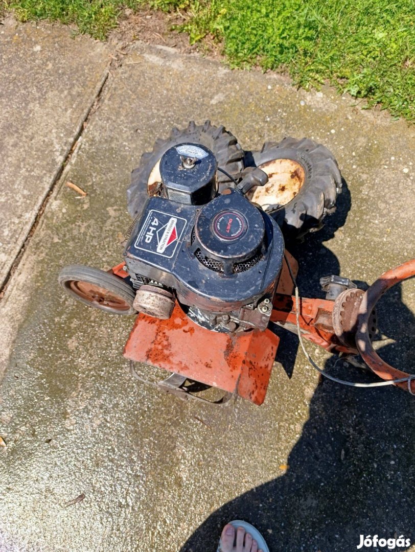 Bridgge motoros rotációs kapa4hp felújított motorral tárcsa, járókerék