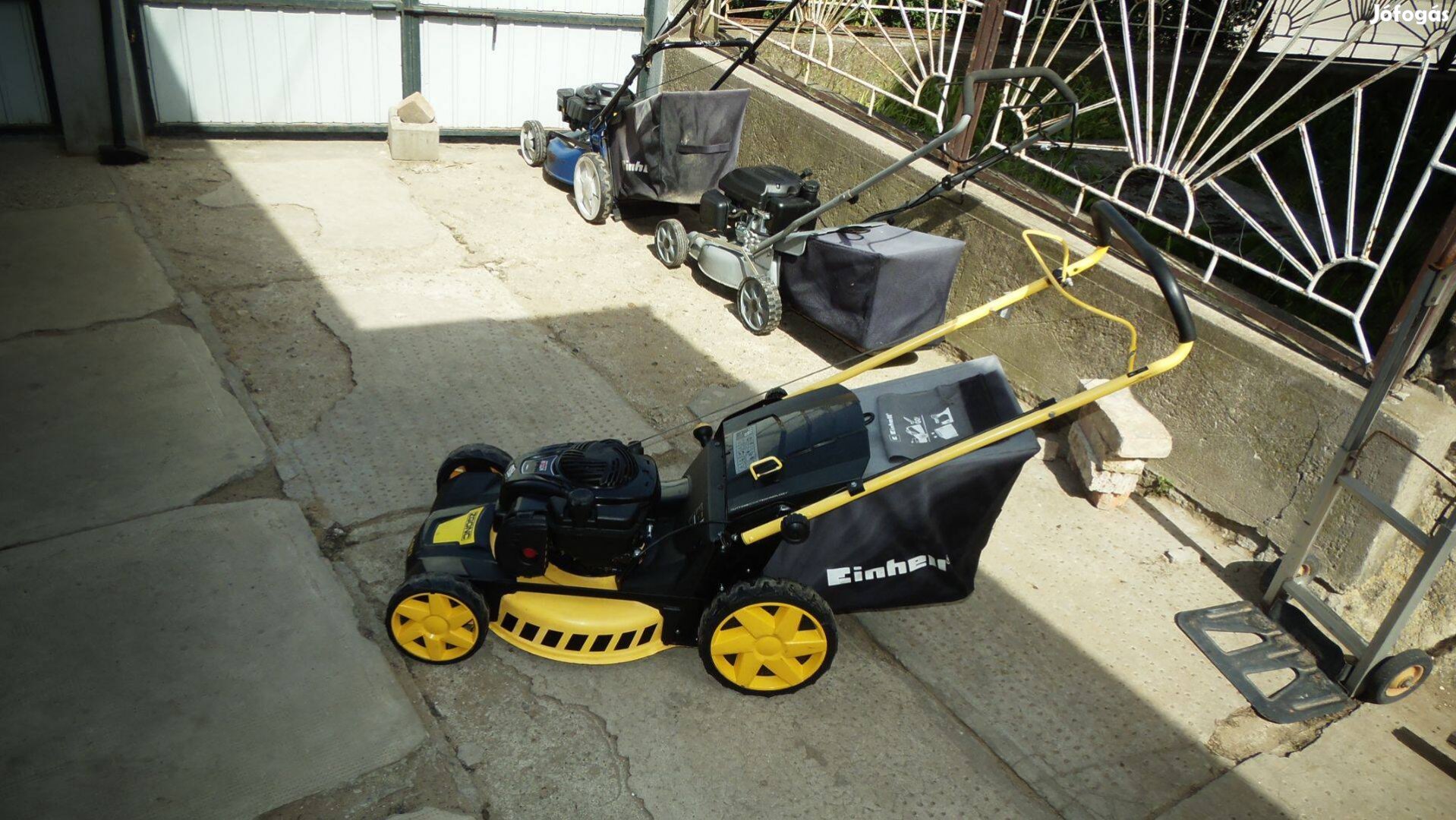 Briggs 500e fűnyíró (Szervizlve, kidobós, fűgyűjtős)