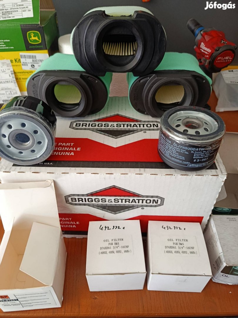 Briggs levegőszűrő olajszűrő Husqvarna fűnyíró traktor