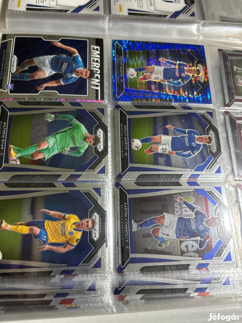 Brighton Panini Prizm focis kártyák