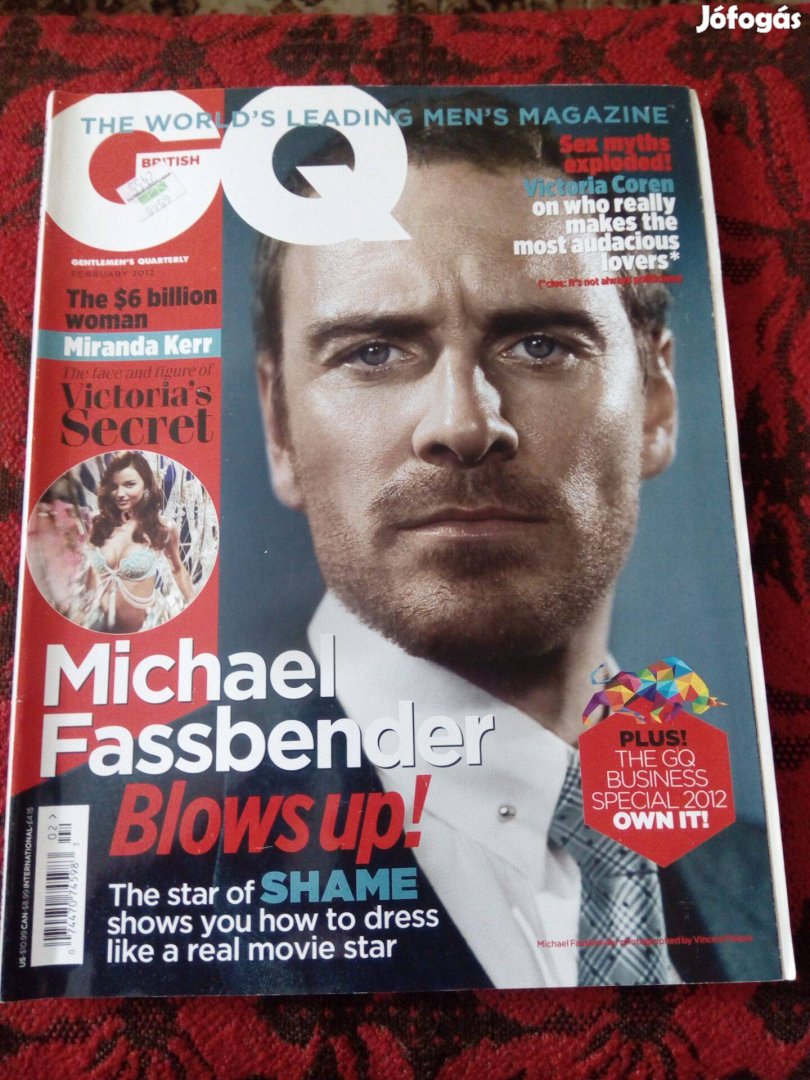 British GQ magazin 2012 februári száma eladó (Michael Fassbender)!