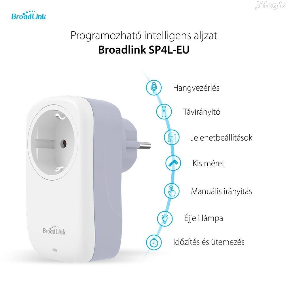 Broadlink SP4L-EU intelligens Wi-Fi aljzat