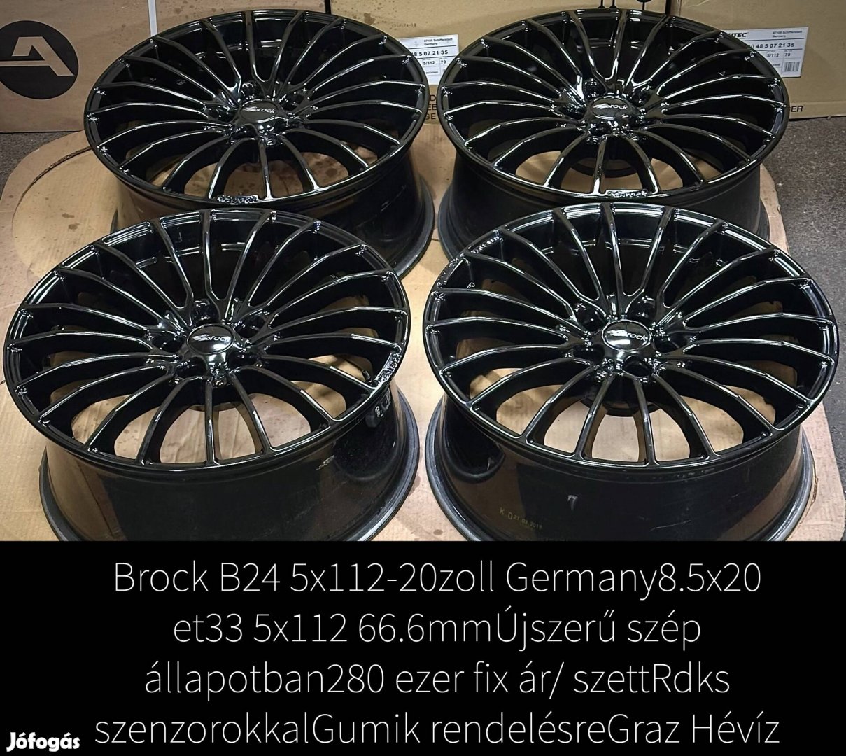 Brock 20 zoll 5x112 újszerű alufenik