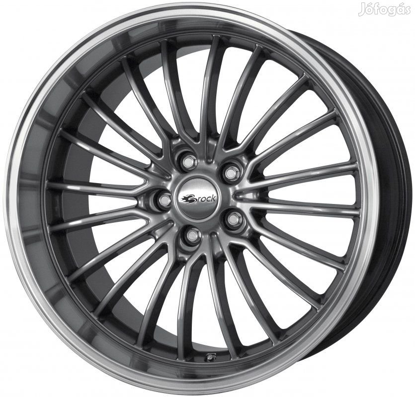 Brock B24GP CSSHP - Króm ezüst perem polírozott 9X20 5X120