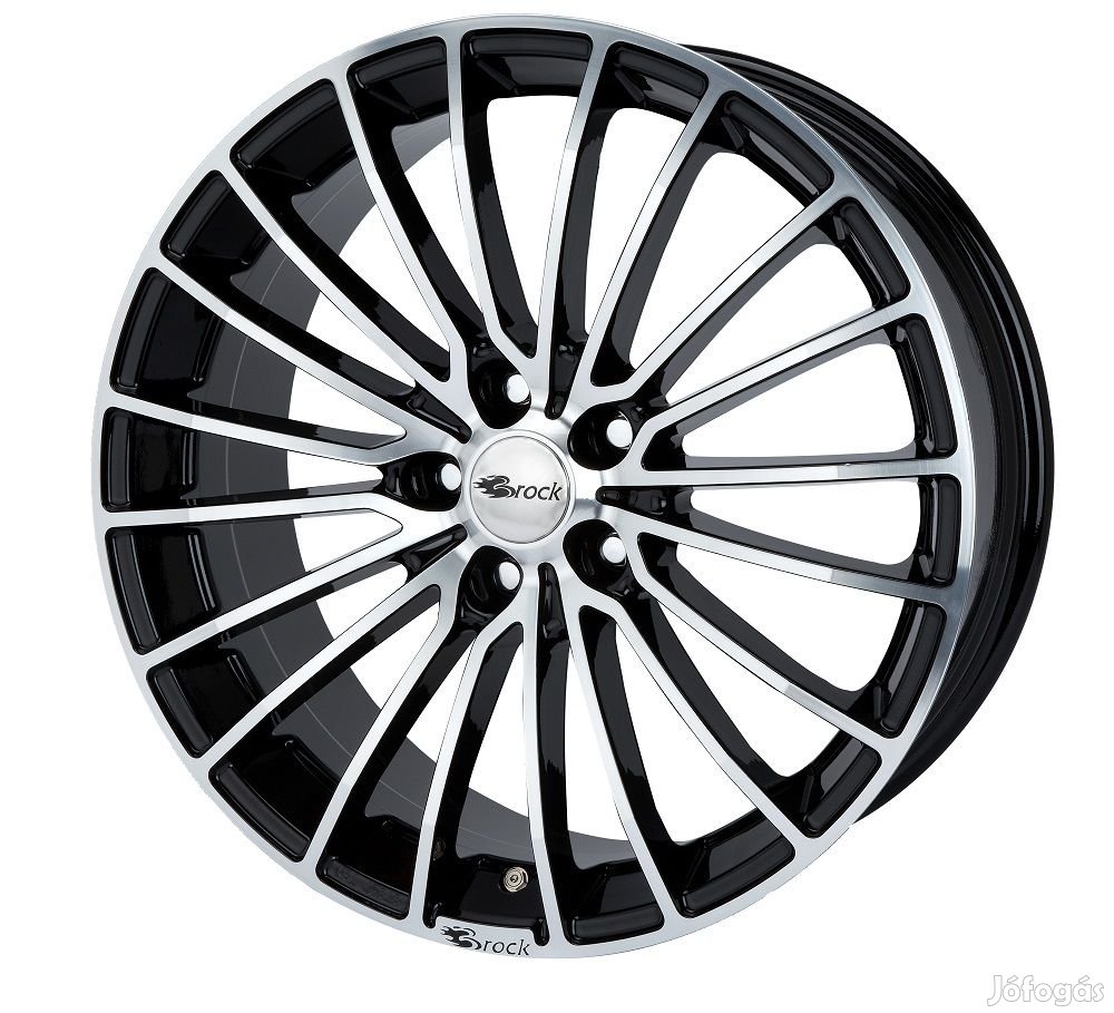 Brock B24 SGVP - Fényes fekete polírozott 7,5X17 5X108 ET45 CB72,6 |