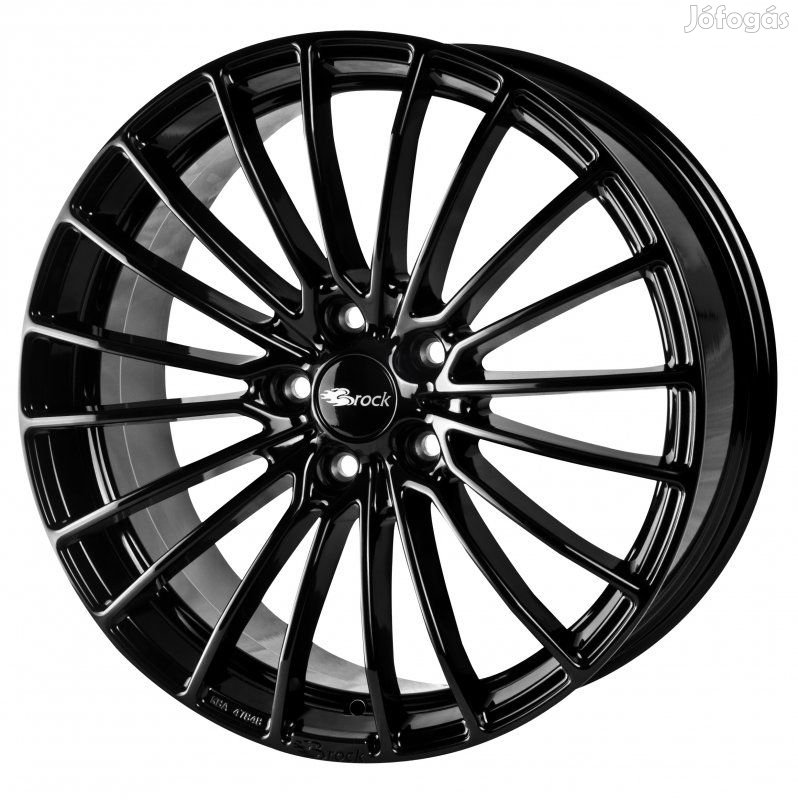 Brock B24 SG - Fényes fekete 7X17 4X108 ET25 CB65,1 alufelni