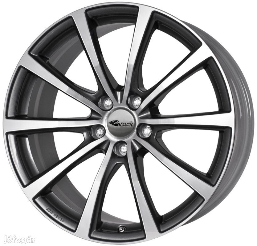 Brock B32 HGVP - Himalaya szürke polírozott 9,5X19 5X112 ET22 CB66,6