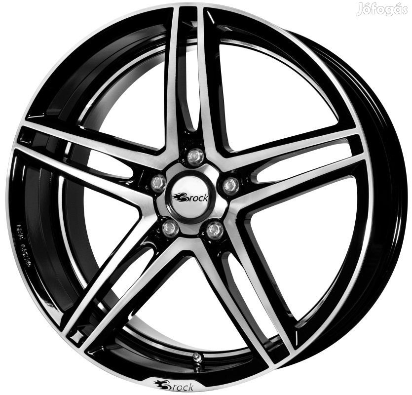 Brock B33 SGVP - Fényes fekete polírozott 8X18 5X112 ET45 CB66,6 |