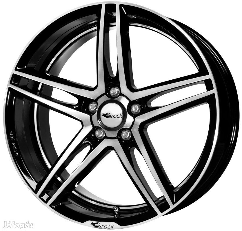Brock B33 SGVP - Fényes fekete polírozott 8,5X19 5X108 ET45 CB72,6 |