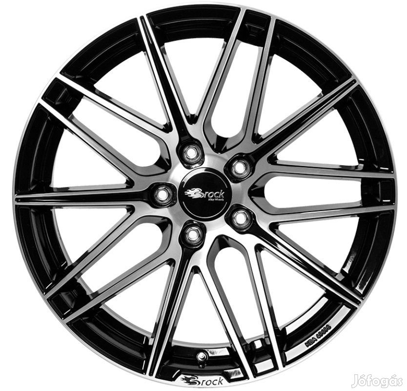 Brock B34 SGVP - Fényes fekete polírozott 8X18 5X108 ET45 CB72,6 |