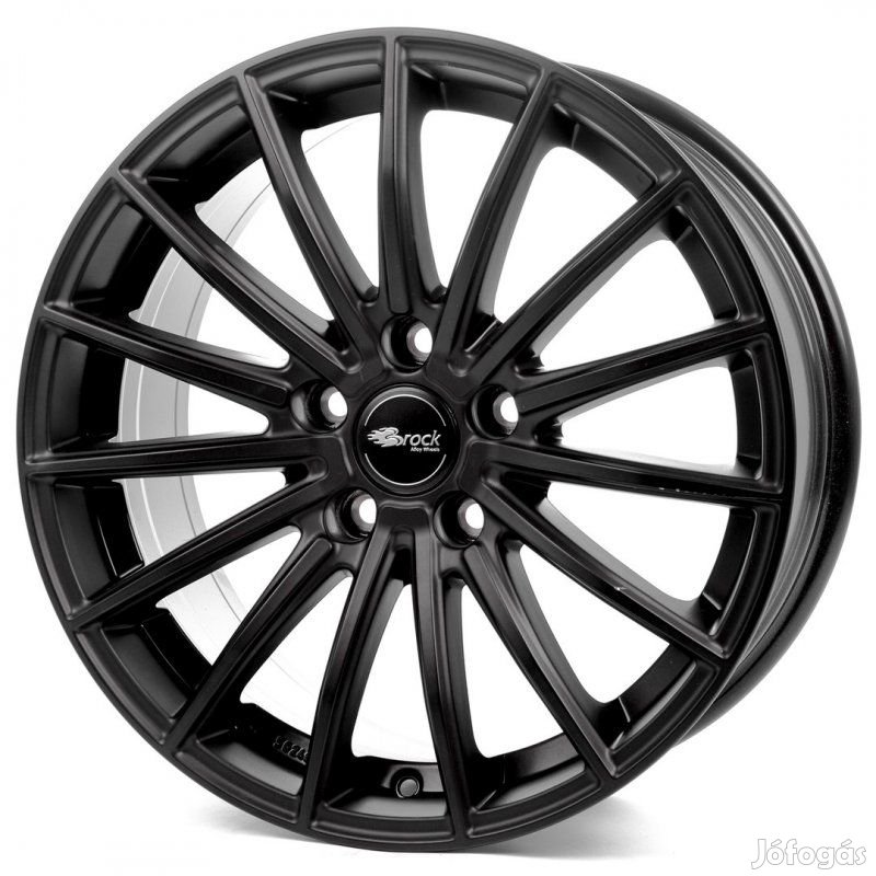 Brock B36 SBM - Szatén matt fekete 8X18 5X108 ET45 CB72,6 | alufelni |