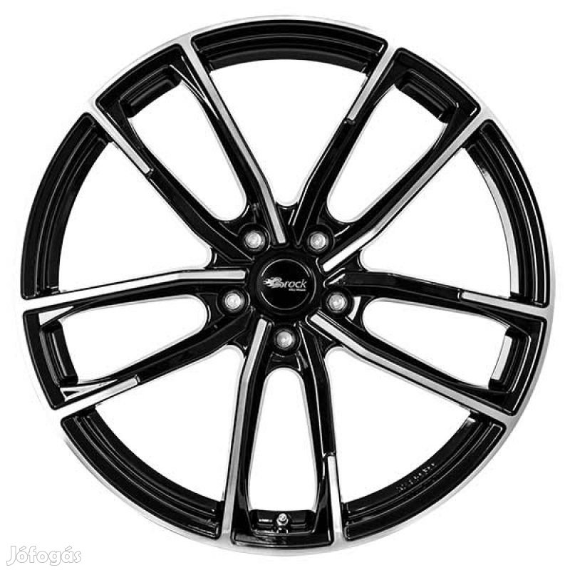Brock B38 SGVP - Fényes fekete polírozott 8X19 5X108 ET45 CB72,6 |