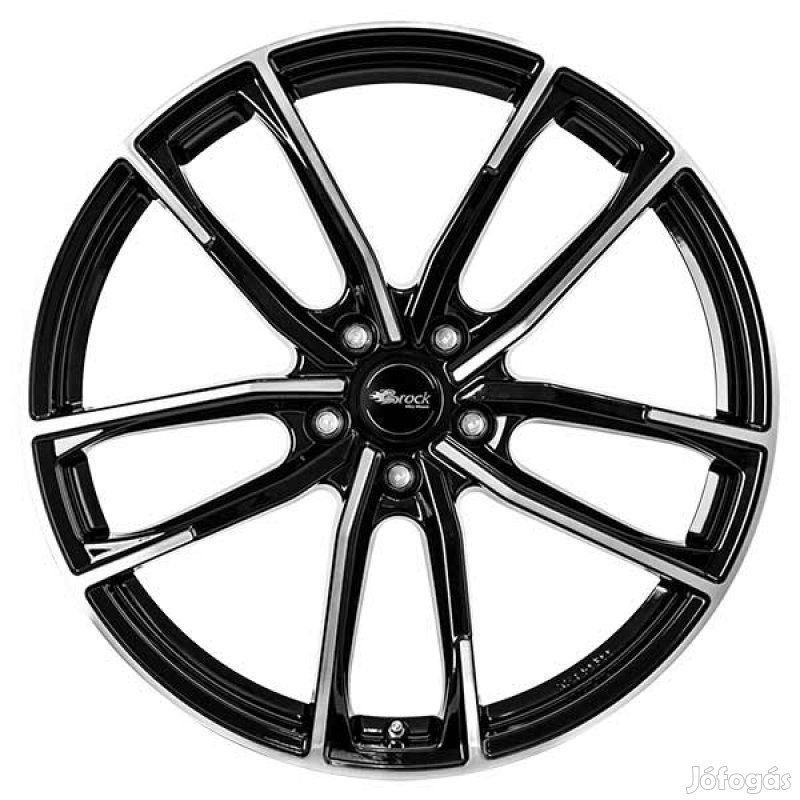 Brock B38 SGVP - Fényes fekete polírozott 8X19 5X112 ET39 CB66,6 |