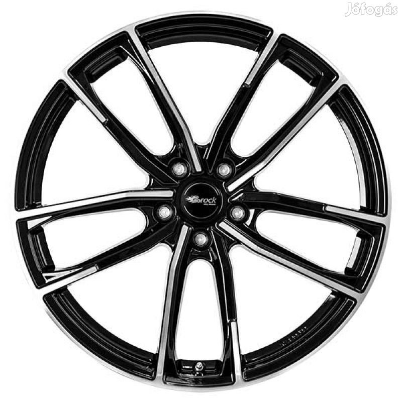 Brock B38 SGVP - Fényes fekete polírozott 8X19 5X120 ET34 CB72,6 |