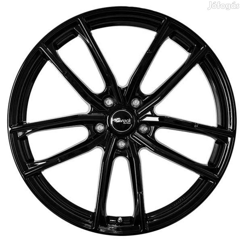 Brock B38 SG - Fényes fekete 8X19 5X112 ET35 CB66,6 alufelni