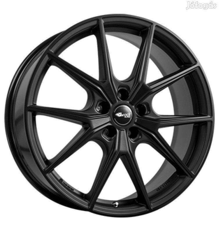 Brock B40 SBM - Szatén matt fekete 9X20 5X112 ET33 CB66,6 | alufelni |